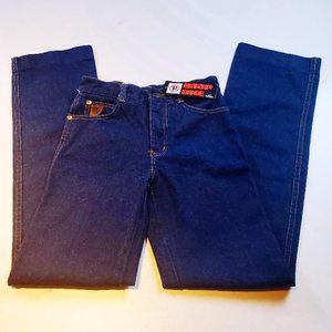 Vintage 70s Stop One High Rise Dark Wash Straight Leg Jeans